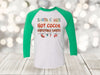 Santa Claus Reindeer Hot Cocoa Christmas Lights, Christmas Fun, Next Level Raglan Three Quarter Sleeve, Choice Of Colors