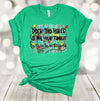 Christmas Shirt, Deck The Halls And Not Your Family, Fa La La La Christmas Lights, Premium Soft Unisex Shirt, Plus Size Available 2x, 3x, 4x