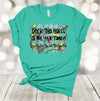 Christmas Shirt, Deck The Halls And Not Your Family, Fa La La La Christmas Lights, Premium Soft Unisex Shirt, Plus Size Available 2x, 3x, 4x