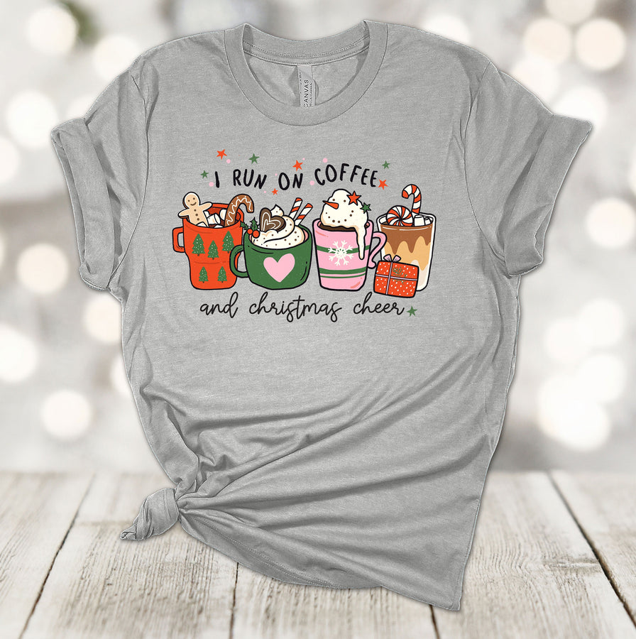 I Run On Coffee And Christmas Cheer, Coffee Lover, Christmas Lover, Ho –  Frizzle Chickens