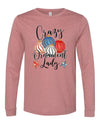 Christmas Shirt, Crazy Ornament Lady, Christmas Long Sleeve, Crazy Christmas, Bella Canvas Long Sleeve Unisex, 2x, 3x, Plus Size Available