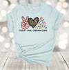 Christmas Shirt, Love Christmas Lights, Tie Dye, Candy Cane, Holiday Tee Shirt, Premium Soft Unisex Tee, Plus Size 2x, 3x, 4x