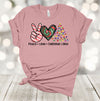 Christmas Shirt, Love Christmas Lights, Tie Dye, Candy Cane, Holiday Tee Shirt, Premium Soft Unisex Tee, Plus Size 2x, 3x, 4x