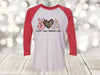 Christmas Raglan, Peace Love Christmas Lights, Christmas Lover, Christmas Tree, Next Level Raglan Three Quarter Sleeve, Choice Of Colors