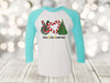 Christmas Raglan, Peace Love Christmas, Christmas Tee, Christmas Lover, Christmas Tree, Next Level Raglan 3/4 Sleeve, Choice Of Colors