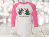 Christmas Raglan, Peace Love Christmas, Christmas Tee, Christmas Lover, Christmas Tree, Next Level Raglan 3/4 Sleeve, Choice Of Colors