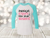 Midnight Kisses & New Year Wishes, New Year Raglan, New Years Eve, New Years Day, Next Level Raglan Three Quarter Sleeve, Choice Of Colors