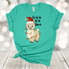 Fa La La La La Llama, Llama Tangled In Lights, Christmas Tee Shirt, Premium Soft Unisex Shirt, 2x Holiday, 3x Holiday, 4x Holiday