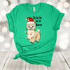 Fa La La La La Llama, Llama Tangled In Lights, Christmas Tee Shirt, Premium Soft Unisex Shirt, 2x Holiday, 3x Holiday, 4x Holiday