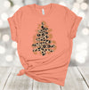 Christmas Shirt, Leopard Print Christmas Tree, Leopard Tree, Simple Christmas Tree, Premium Unisex Tee, Plus Size 2x, 3x, 4x Available