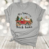 Christmas Shirt, It's Time To Be Back Home, Christmas Farm Truck, Truck Full Of Animals, Premium Unisex Tee, 2x, 3x, 4x, Plus Size Available