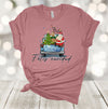 Christmas Shirt, Feliz Navidad, Old Truck Santa And Christmas Tree, Merry Christmas, Premium Unisex Tee, 2x, 3x, 4x, Plus Size Available