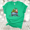 Christmas Shirt, Feliz Navidad, Old Truck Santa And Christmas Tree, Merry Christmas, Premium Unisex Tee, 2x, 3x, 4x, Plus Size Available