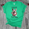 Happy Howl-idays, Christmas Dog Tee Shirt, Dog Lover Christmas Gift, Cute Dog Shirt, Premium Soft Unisex Tee, Plus Size 2x, 3x, 4x Available