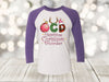 Christmas Raglan, OCD, Obsessive Christmas Disorder, Christmas Addict, Christmas, Next Level Raglan Three Quarter Sleeve, Choice Of Colors