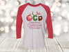 Christmas Raglan, OCD, Obsessive Christmas Disorder, Christmas Addict, Christmas, Next Level Raglan Three Quarter Sleeve, Choice Of Colors