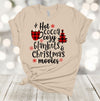 Hot Cocoa Cozy Blankets & Christmas Movies, Premium Cotton Unisex Tee, Plus Size 2x. 3x, 4x, Christmas Holiday Tee