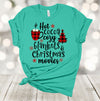 Hot Cocoa Cozy Blankets & Christmas Movies, Premium Cotton Unisex Tee, Plus Size 2x. 3x, 4x, Christmas Holiday Tee