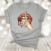 Christmas Shirt, Wild About Christmas, Christmas Lips, Red Lips, Fun Christmas Tee, Premium Unisex Tee, Size 2x, 3x, 4x Plus Size Available