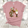 Christmas Shirt, Cute Gnome And Reindeer, Christmas Gnome And Deer, Christmas Tee, Premium Unisex Tee, Size 2x, 3x, 4x Plus Size Available