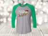 Christmas Raglan, All Of The Otter Reindeer, Otter Shirt, Holiday Shirt, Plus Sized Available, Next Level Raglan Three Quarter Sleeve