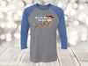 Christmas Raglan, All Of The Otter Reindeer, Otter Shirt, Holiday Shirt, Plus Sized Available, Next Level Raglan Three Quarter Sleeve