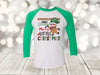 Christmas Raglan, Have Yourself A Merry Little Christmas, Cow, Holiday Shirt, Plus Sized Available, Next Level Raglan Three Quarter Sleeve