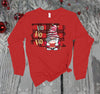 Christmas Shirt, Ho Ho Ho, Christmas Gnome, Christmas Long Sleeve, Holiday, Bella Canvas Long Sleeve Unisex, 2x, 3x, Plus Size Available