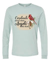 Cardinals Apear When Angels Are Near, Missing Someone, In Memory Of, Bella Canvas Long Sleeve Unisex, 2x, 3x, Plus Size Available