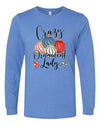 Christmas Shirt, Crazy Ornament Lady, Christmas Long Sleeve, Crazy Christmas, Bella Canvas Long Sleeve Unisex, 2x, 3x, Plus Size Available