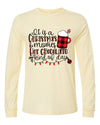 Christmas Shirt, It's A Christmas Movies And Hot Chocolate Kind Of Day, Bella Canvas Long Sleeve Unisex, 2x, 3x, Plus Size Available