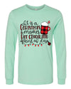 Christmas Shirt, It's A Christmas Movies And Hot Chocolate Kind Of Day, Bella Canvas Long Sleeve Unisex, 2x, 3x, Plus Size Available