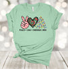 Christmas Shirt, Love Christmas Lights, Tie Dye, Candy Cane, Holiday Tee Shirt, Premium Soft Unisex Tee, Plus Size 2x, 3x, 4x