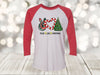 Christmas Raglan, Peace Love Christmas, Christmas Tee, Christmas Lover, Christmas Tree, Next Level Raglan 3/4 Sleeve, Choice Of Colors