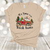 Christmas Shirt, It's Time To Be Back Home, Christmas Farm Truck, Truck Full Of Animals, Premium Unisex Tee, 2x, 3x, 4x, Plus Size Available