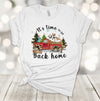 Christmas Shirt, It's Time To Be Back Home, Christmas Farm Truck, Truck Full Of Animals, Premium Unisex Tee, 2x, 3x, 4x, Plus Size Available