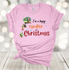 Christmas Shirt, I am A Happy Camper At Christmas, Holiday Camp, Camping Shirt, Camp Shirt, Premium Soft Unisex Shirt, Plus Sizes Available