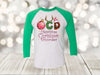 Christmas Raglan, OCD, Obsessive Christmas Disorder, Christmas Addict, Christmas, Next Level Raglan Three Quarter Sleeve, Choice Of Colors