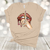 Christmas Shirt, Wild About Christmas, Christmas Lips, Red Lips, Fun Christmas Tee, Premium Unisex Tee, Size 2x, 3x, 4x Plus Size Available