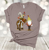 Christmas Shirt, Cute Gnome And Reindeer, Christmas Gnome And Deer, Christmas Tee, Premium Unisex Tee, Size 2x, 3x, 4x Plus Size Available