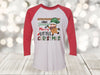 Christmas Raglan, Have Yourself A Merry Little Christmas, Cow, Holiday Shirt, Plus Sized Available, Next Level Raglan Three Quarter Sleeve