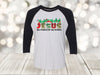 Christmas Raglan, Jesus Is The Reason For The Season, Christian Raglan, Plus Sized Available, Next Level Raglan Three Quarter Sleeve