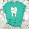 Christmas Shirt, Tooth With Christmas Lights, Dental Christmas, Dentist Office, Group Shirt, Premium Soft Unisex Tee, Plus Size 2x, 3x, 4x