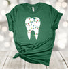 Christmas Shirt, Tooth With Christmas Lights, Dental Christmas, Dentist Office, Group Shirt, Premium Soft Unisex Tee, Plus Size 2x, 3x, 4x