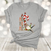 Christmas Shirt, Ho Ho Ho, Gnome With Candy Cane And Wine, Christmas Gnome, Red Birds, Premium Soft Unisex Shirt, Plus Sizes Available