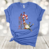 Christmas Shirt, Ho Ho Ho, Gnome With Candy Cane And Wine, Christmas Gnome, Red Birds, Premium Soft Unisex Shirt, Plus Sizes Available