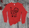 Christian Christmas Long Sleeve, Love Jesus, Manger Scene, Christian Long Sleeve, Plus Size Available, Bella Canvas Long Sleeve Unisex