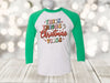 Christmas Raglan, Thick Thighs And Christmas Vibes, Holiday Raglan, Fun Christmas Raglan, Next Level Raglan Three Quarter Sleeve