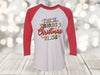 Christmas Raglan, Thick Thighs And Christmas Vibes, Holiday Raglan, Fun Christmas Raglan, Next Level Raglan Three Quarter Sleeve