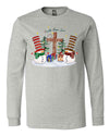 Christmas Shirt, Faith Hope Love, Jesus, Snowman, Cross, Christian Christmas, Bella Canvas Long Sleeve Unisex, Plus Size Available